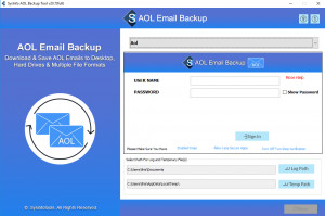 AOL Mail Backup Tool - náhled