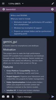Gemini GUI - náhled