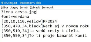 Txt2Img - náhled