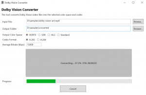 Dolby Vision Converter Tool - náhled