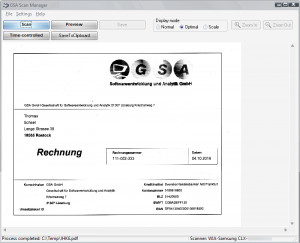 GSA Scan Manager - náhled