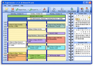 OrgScheduler - náhled