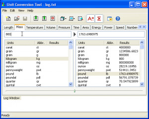 AccelWare Unit Conversion Tool - náhled