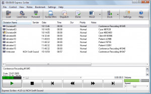 Express Scribe - náhled