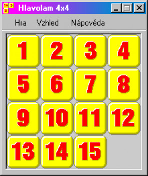 Hlavolam 4x4 - náhled