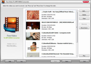 Free Video To MP3 Wma Converter - náhled