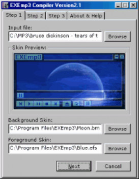 EXEmp3 - náhled