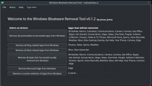 WindowsBloatwareRemover - náhled