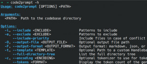 code2prompt - náhled