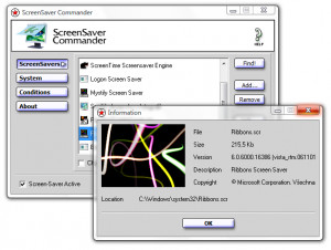 ScreenSaver Commander - náhled