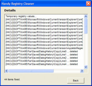 Handy Registry Cleaner - náhled