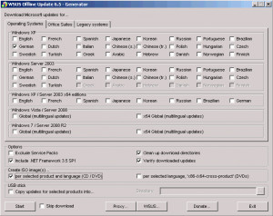 WSUS Offline Update - náhled