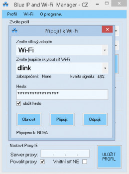 Blue IP and Wi-Fi Manager - CZ - náhled