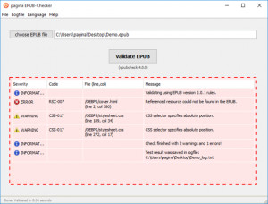 EPUB-Checker - náhled