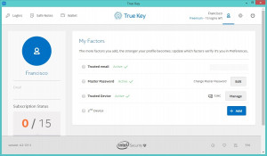 Intel Security True Key - náhled