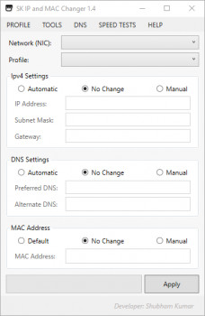 SK IP and MAC Changer - náhled