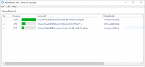OneDrive Uploader - náhled