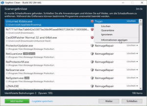 Sophos Clean - náhled