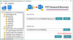 Outlook PST Password Recovery - náhled