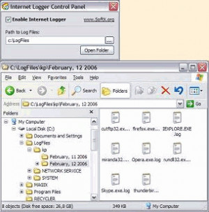 Free Internet Logger - náhled