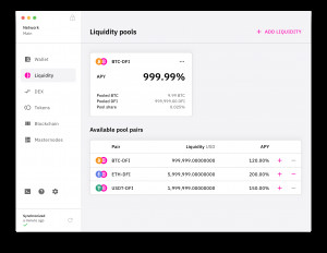 DeFi App - náhled