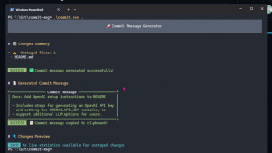 commit-msg - náhled