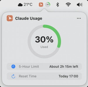 Usage4Claude - náhled