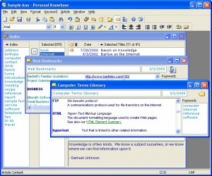 Personal Knowbase - náhled