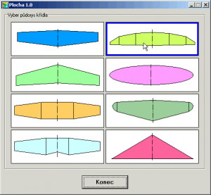 Plocha křídla - náhled