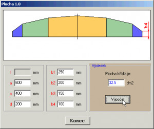Plocha křídla - náhled