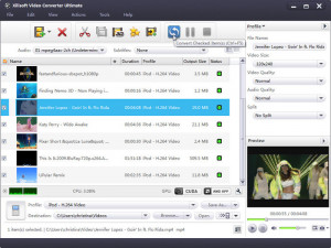 Xilisoft Video Converter - náhled