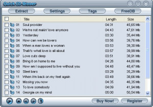 Quick CD Ripper - náhled