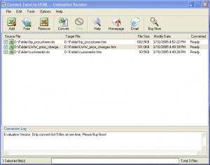 Convert Excel 2 HTML - náhled