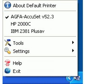 Default Printer - náhled