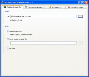Lossless Flash Video Encoder - náhled