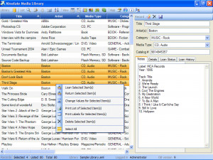 Absolute Media Library - náhled