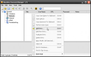BlackBox Password Manager - náhled