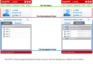 Comodo EasyVPN - náhled