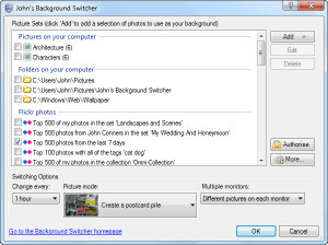 Johns Background Switcher - náhled