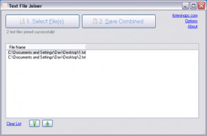 Text File Joiner - náhled