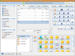 OpenBravo POS - náhled