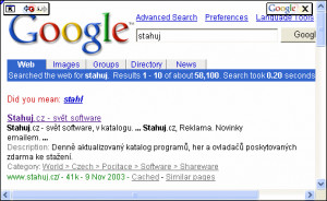 Google Deskbar - náhled
