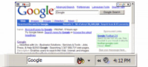 Google Deskbar - náhled