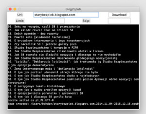 blogspot2epub - náhled