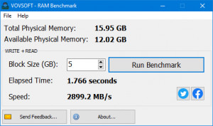 RAM Benchmark - náhled