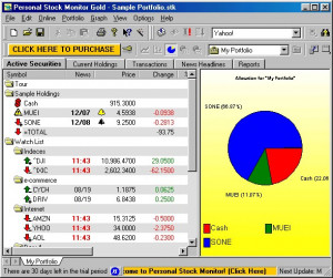 Personal Stock Monitor - náhled