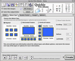 Quickie Web Albums - náhled