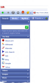 UltraBrowser - náhled
