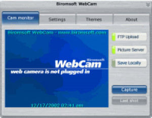 Biromsoft WebCam Software - náhled