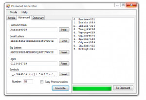 Valy Password Generator - náhled